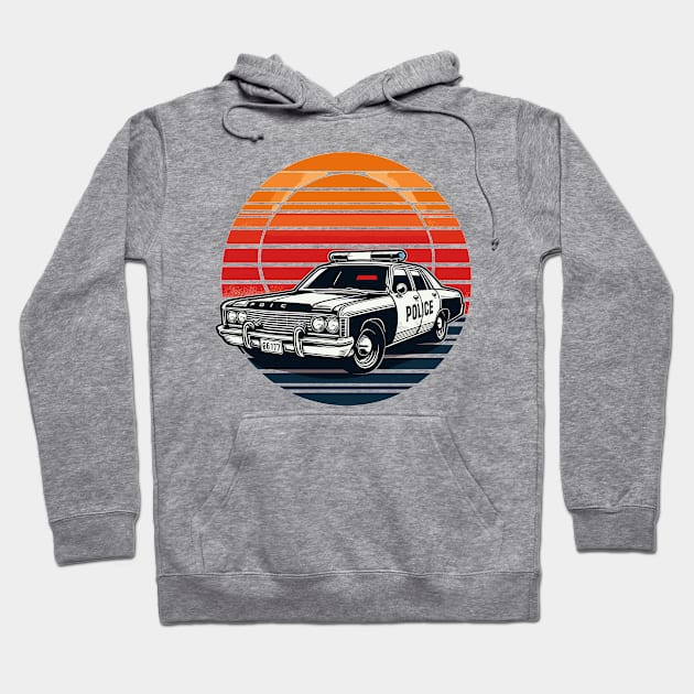 Police car Hoodie by Vehicles-Art